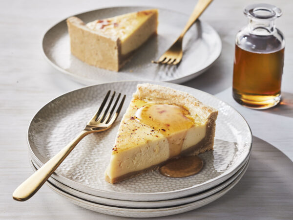 a piece of maple syrup flavor cake lying on a plate