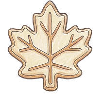 Maple leaf icon (for proudly canadian badge)
